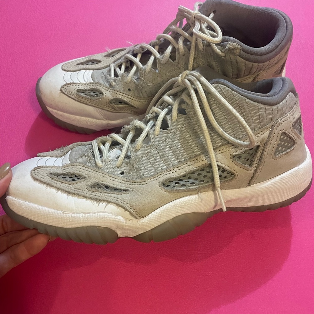 Nike Gray and White Sneakers